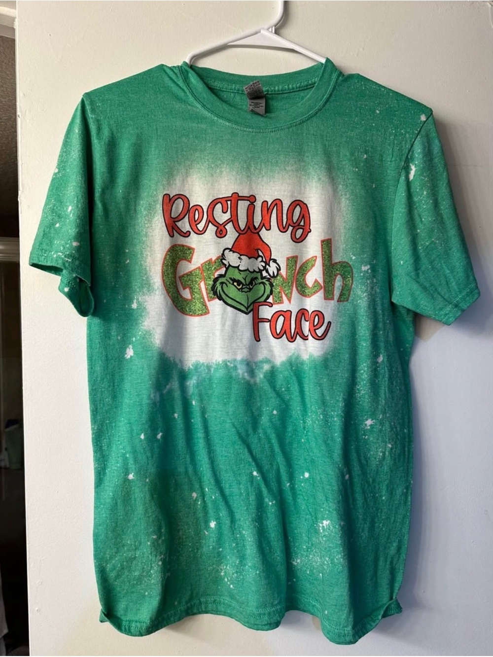 Gildan Green "Resting Grinch Face" Short Sleeve Tee